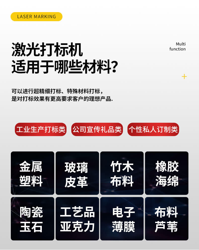 20w光纖激光打標機應用案例